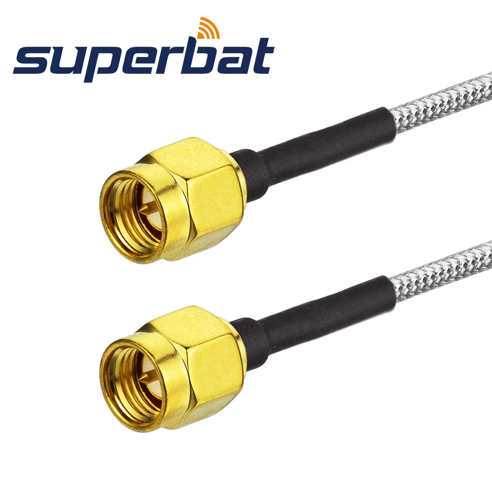 Полугибкий Радиочастотный кабель в сборе с SMA разъемом 6 ГГц RG405 15 см|sma|sma reverse polarity