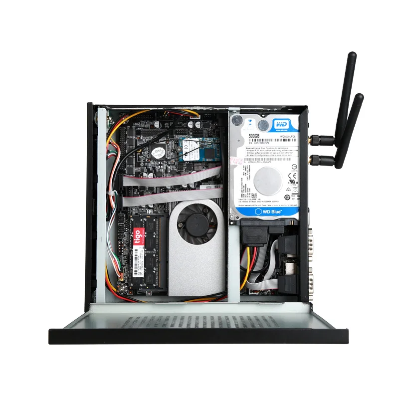 Мини компьютер Intel Celeron J1900 Barebone HTPC Windows 10 настольный тонкий макрокомпьютер с