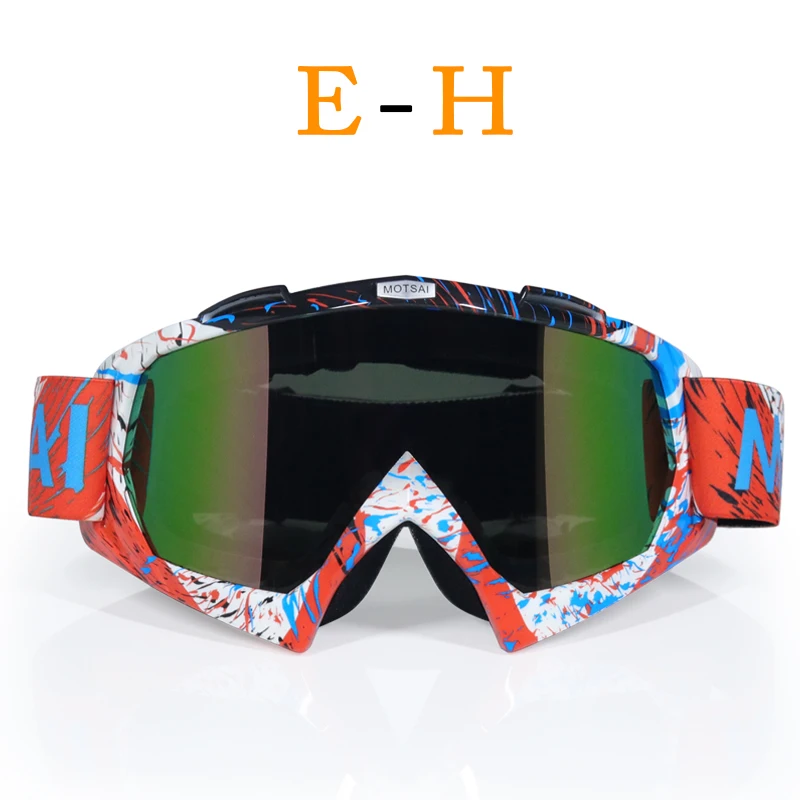 MOTSAI мотокросса беговые лыжи, сноуборд ATV маска Óculos Gafas Мотокросс мотоциклетный шлем защитные очки для мотокросса очки - Цвет: H1