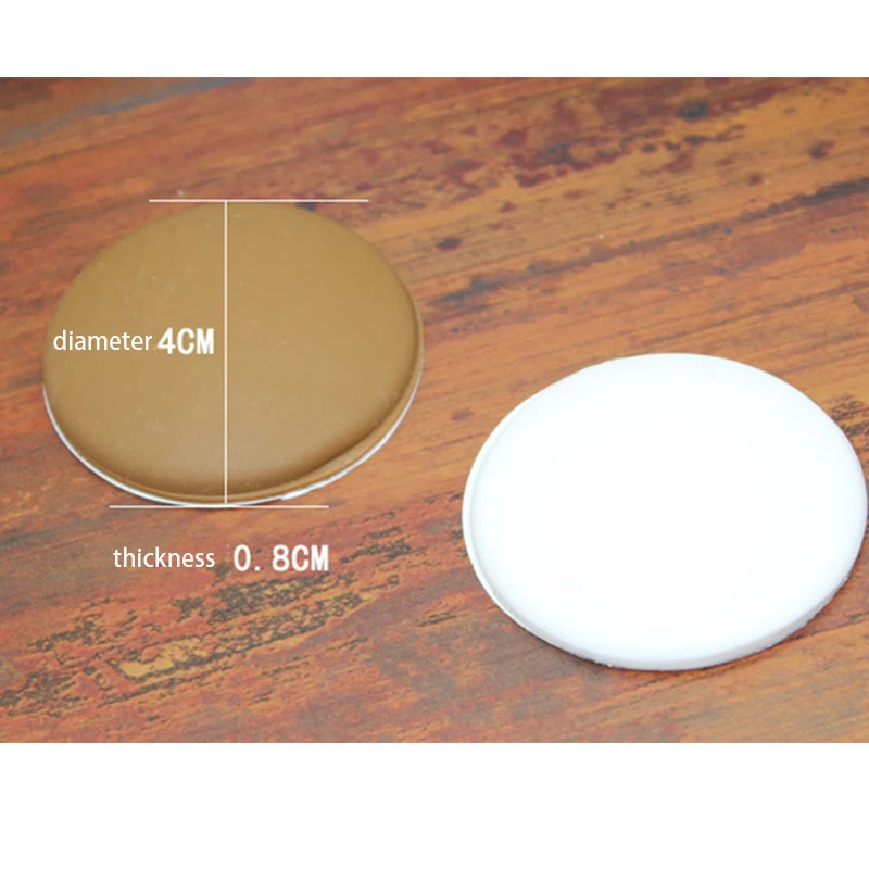 4 шт./лот Круглый протектор дверной ручки дверная ручка бампер стул стол защита