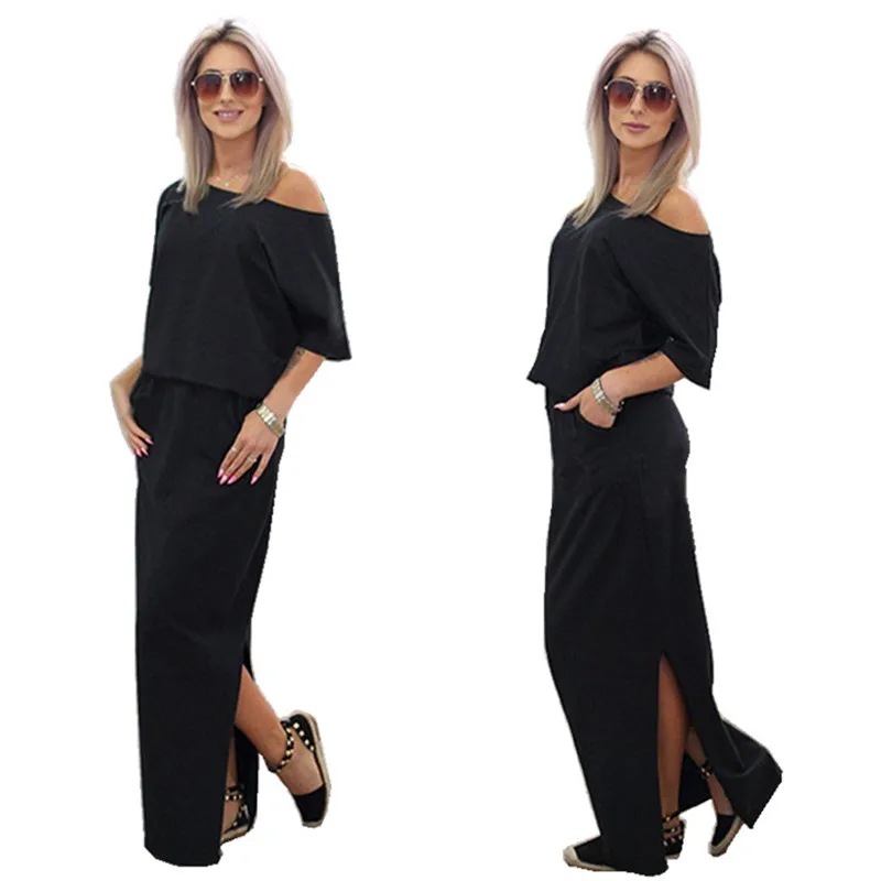 Для женщин летние длинные Бохо Макси платье пляжное Сарафан | Женская одежда