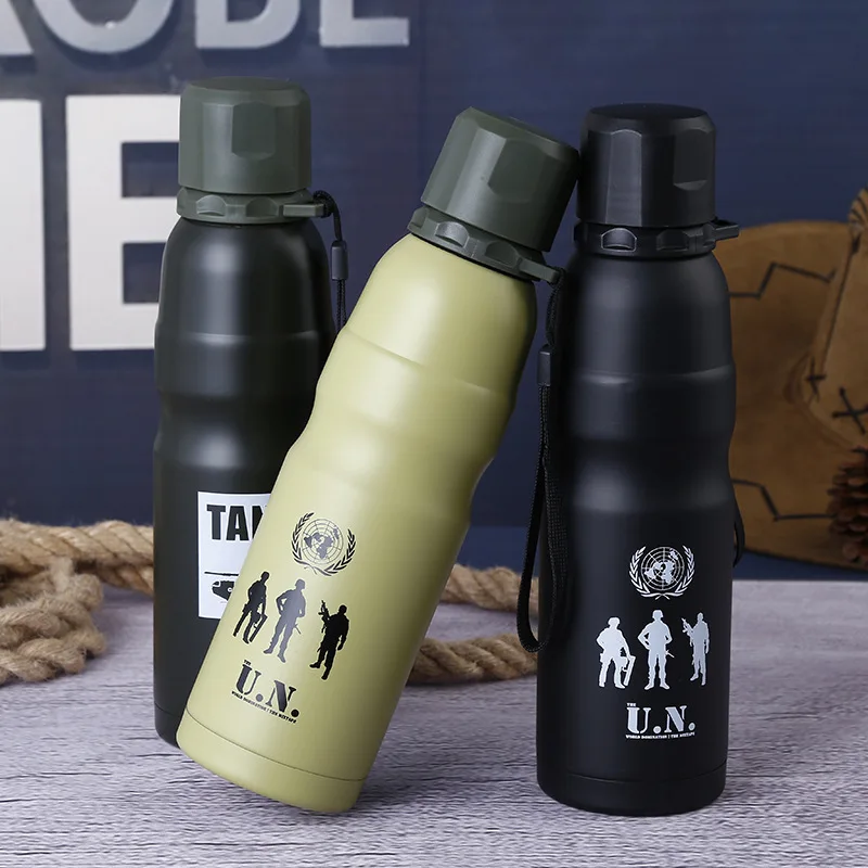 500ML Bicycle Vacuum Thermal Cup Outdoor Sport Water Bottle Cycling Bike Drinkware Hiking Camping | Спорт и развлечения