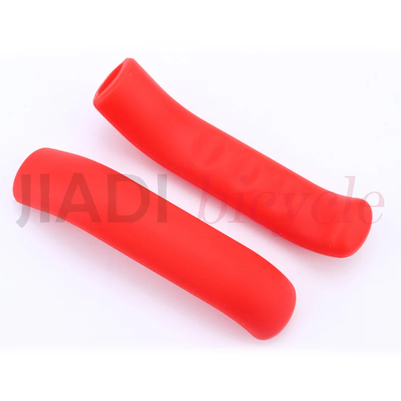Red MUQZI 1 пара ручка для велосипедного тормоза рычаг силиконовый рукав крышка MTB фиксированная передача универсальный тип тормозной рычаг Защитная крышка Велоспорт - Цвет: Red