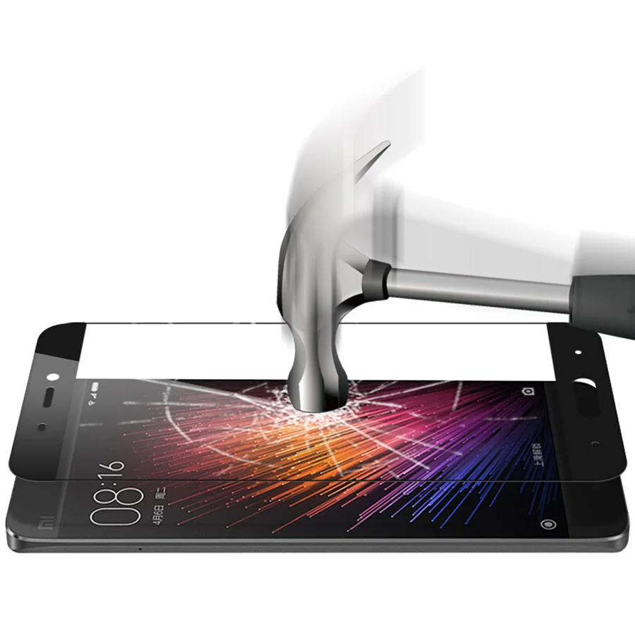 SHUOHU 2.5D полное покрытие закаленное Стекло для Xiaomi Mi 5 9 h Экран Защитная пленка