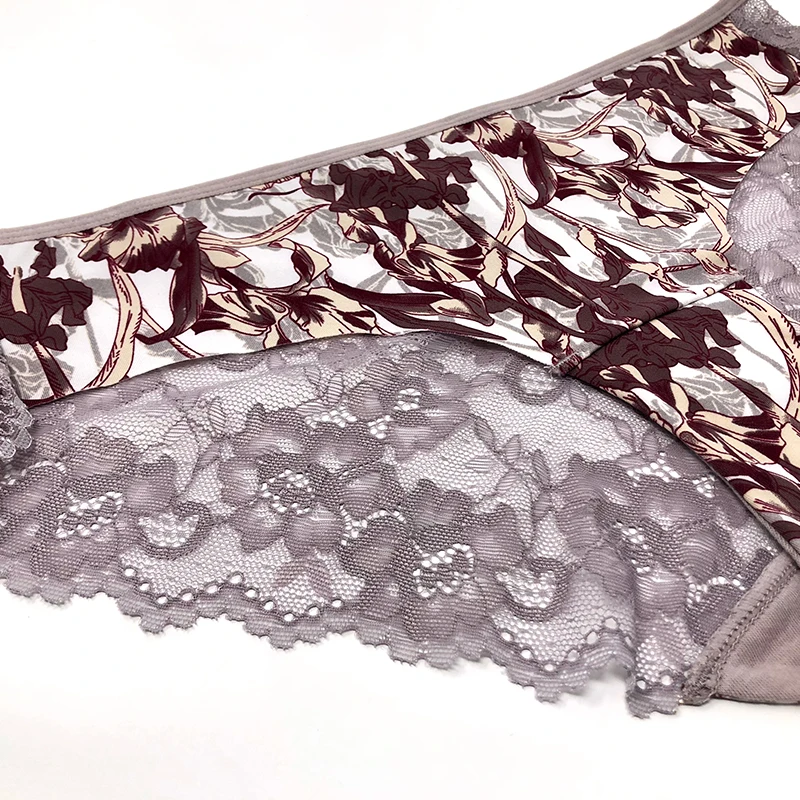 Трусики COLORIENTED женские пикантные Цветочные бесшовные кружевные мягкие удобные
