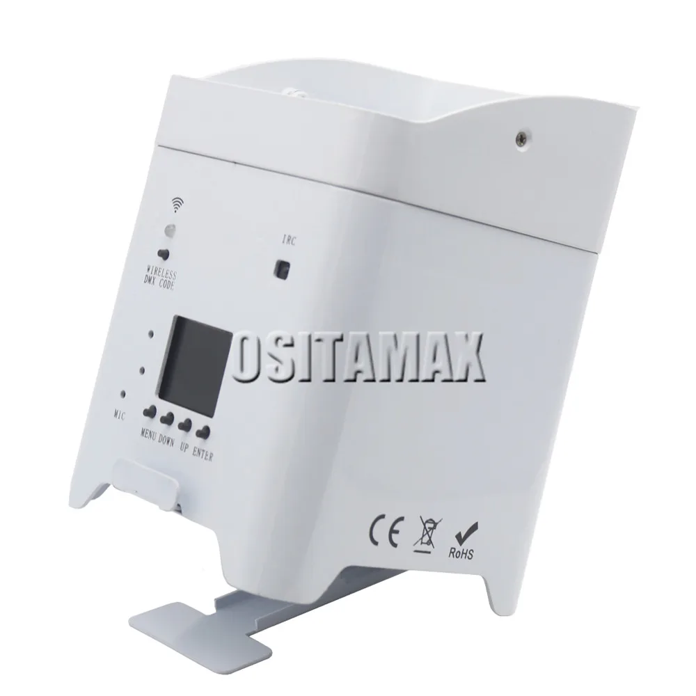 4 шт./лот светодиодный сценический свет 6X18 Вт WIFI Par Uplighting Batery Powered RGBWA UV 6IN1 64 можно