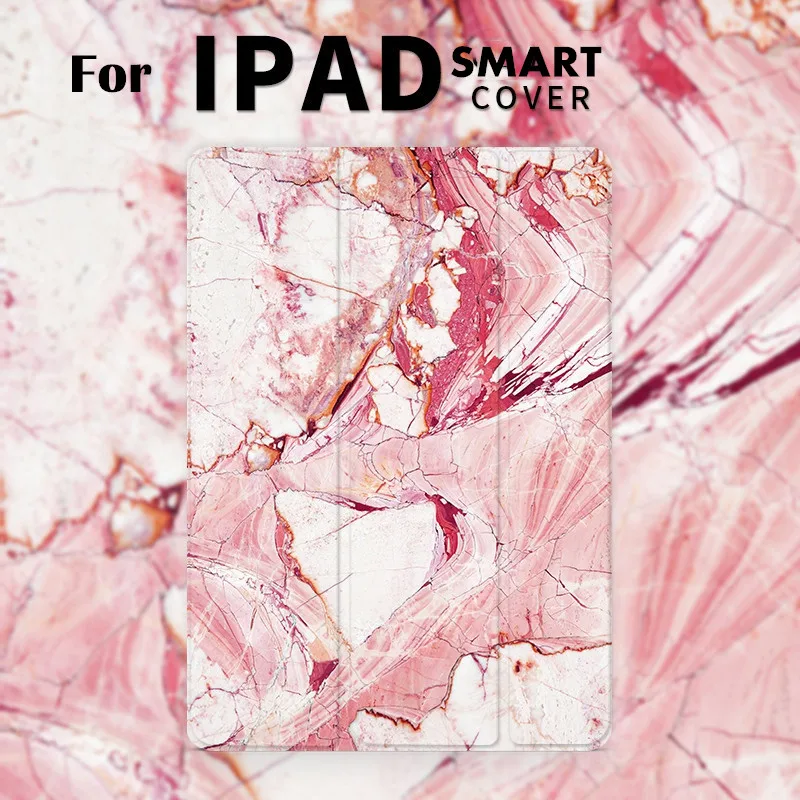 Магнитный флип чехол с красным мрамором для iPad Pro 9 7 Air 10 5 11 2 12 Mini 3 4 2019 планшета 2017