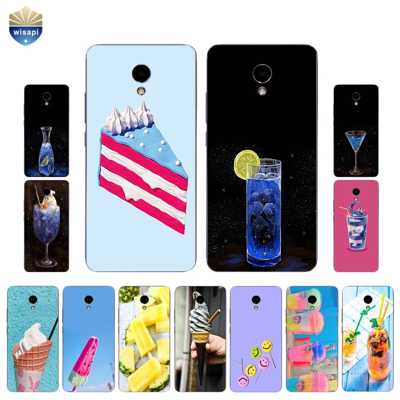Чехол из ТПУ для Meizu M1 M2 M3 M5 M6 Note оболочка Meilan Pro с рисунком десерта|designer phone case|phone