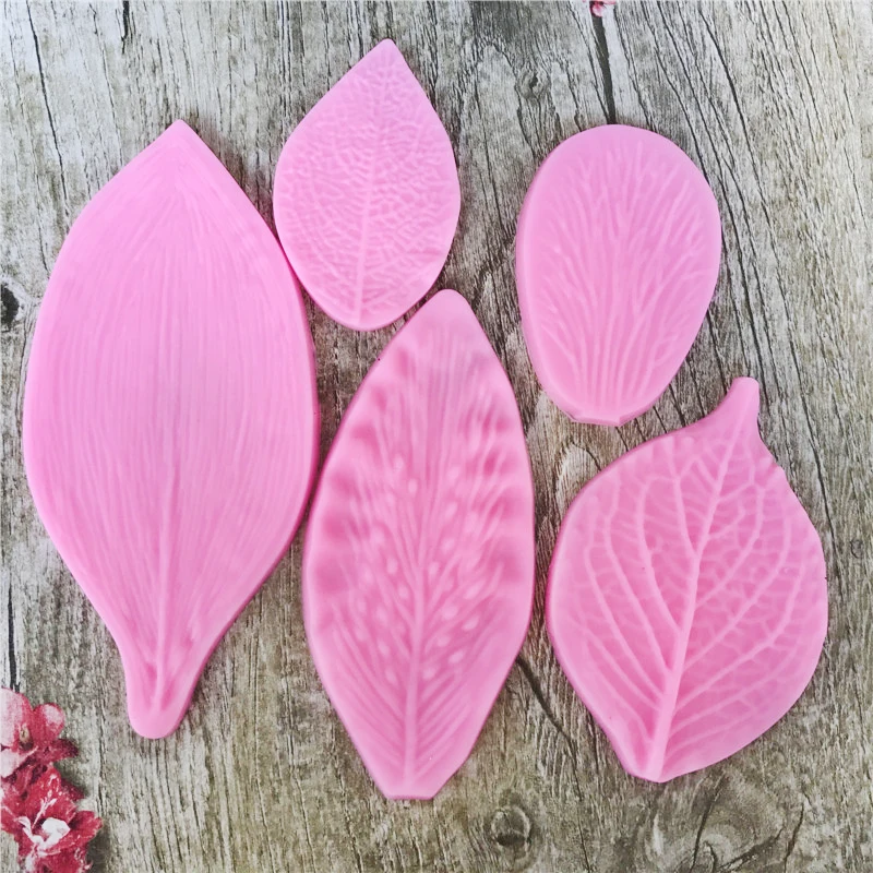 5 шт. форма для помадки лист Fimo глина инструменты сделай сам полимерная