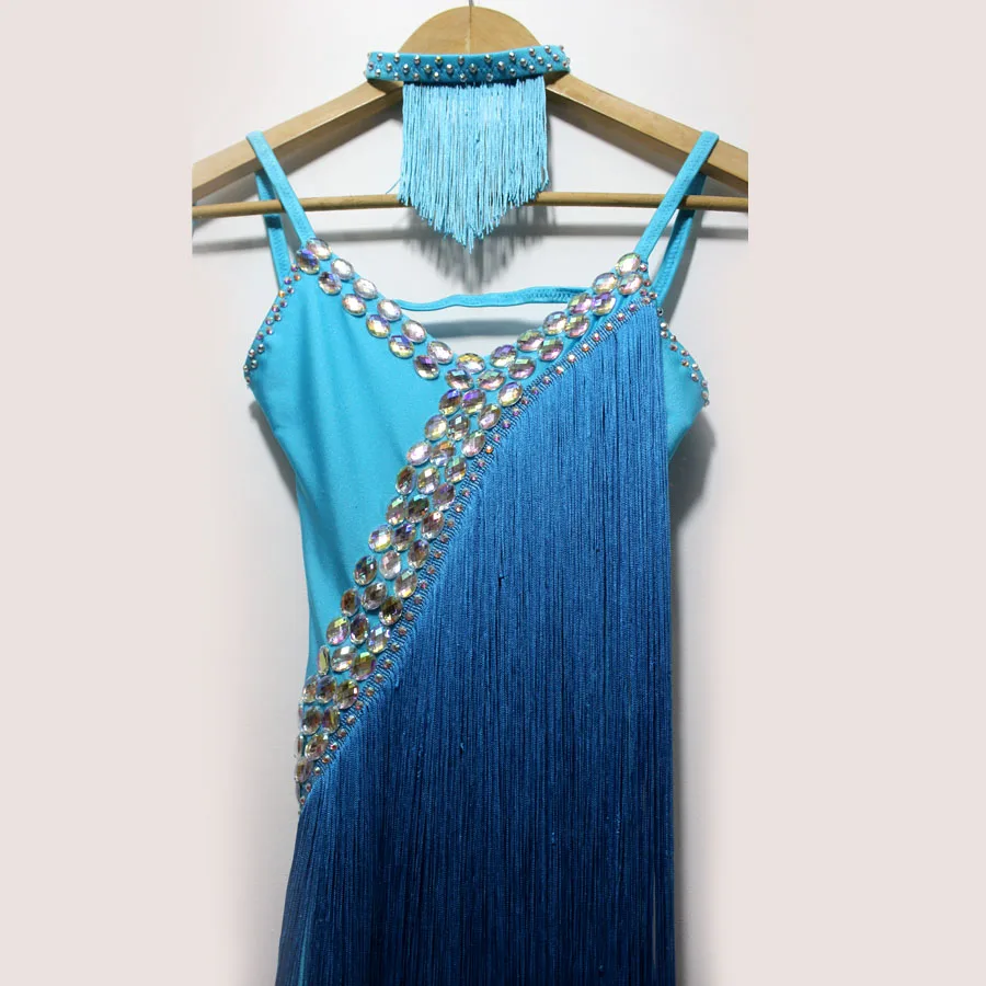 

New style latin dance costume sexy long tassel latin dance dress for women latin dance competition dresses S-4XL