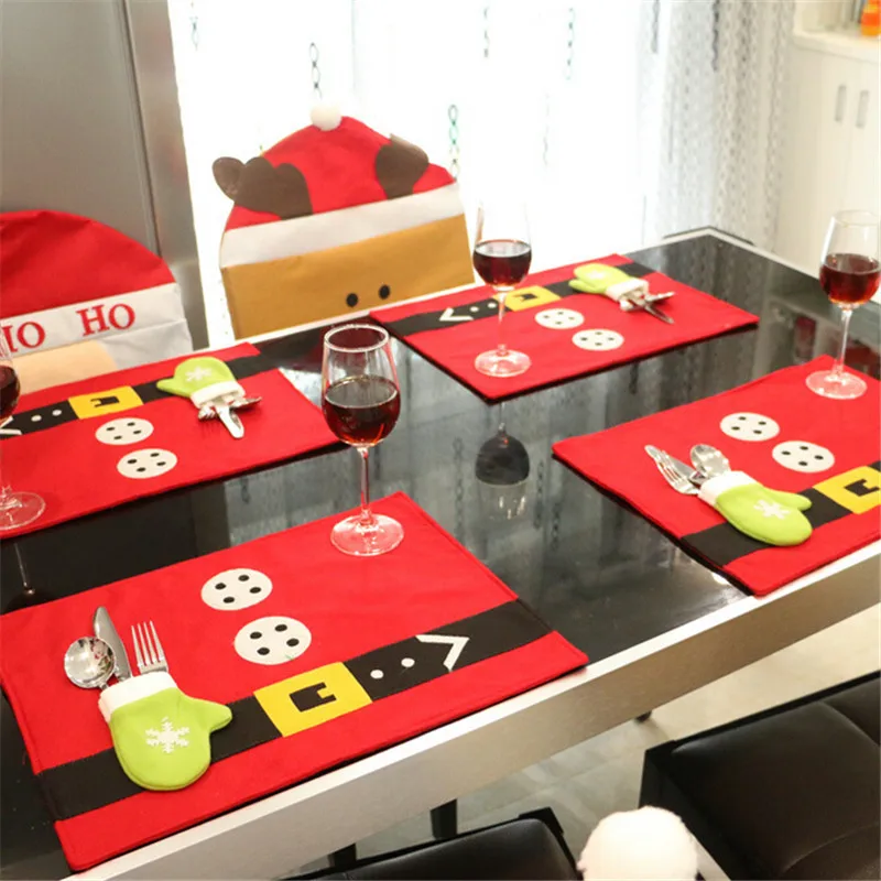 2019 Рождественское украшение для дома Настольный коврик отеля кафе столовой