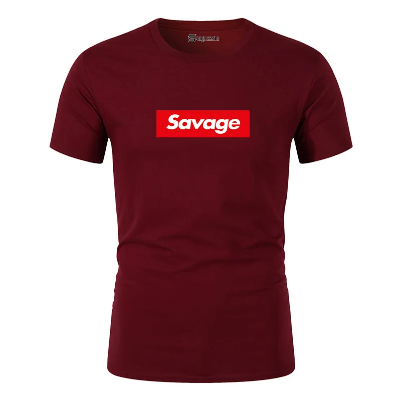 2019 мужские suprem футболки Savage футболка пародия No Heart X Mode Slaughter Gang ATL 100% хлопок с
