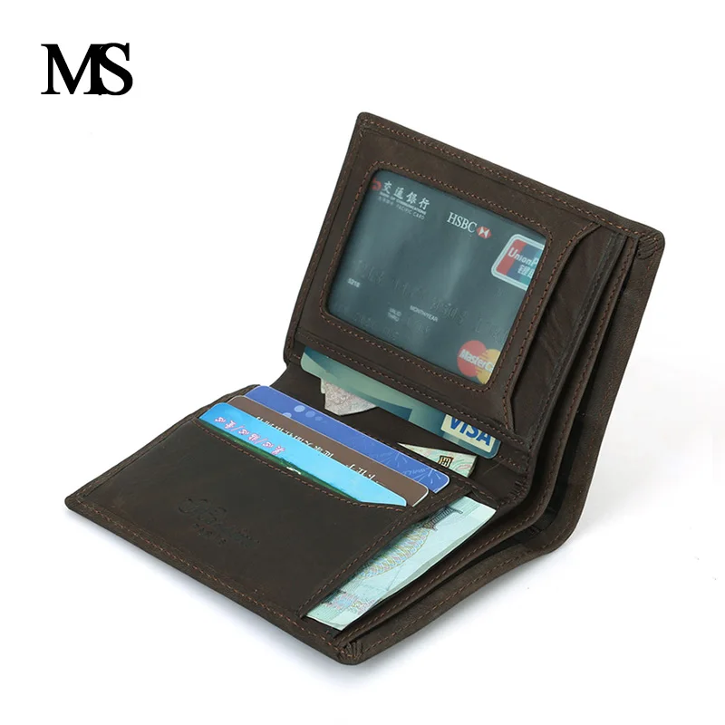 Мужские кожаные кошельки от известного бренда роскошные мужские маленькие