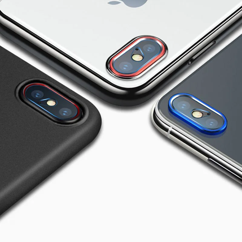 Защитное кольцо для объектива камеры iPhone X алюминиевый чехол с покрытием 10 XR XS 11 Pro