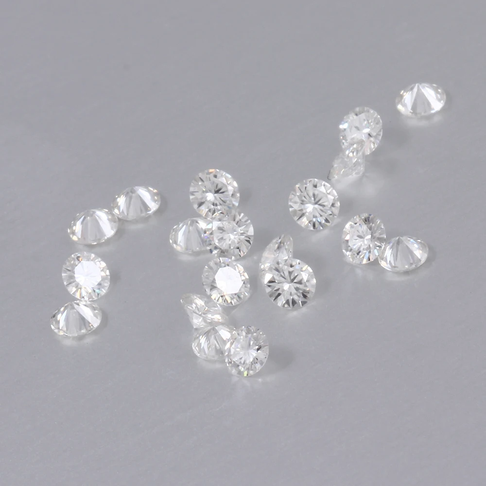 TransGems 2.5mm*50pcs DEF Color Certified Lab Grown Moissanite Free Fedex |