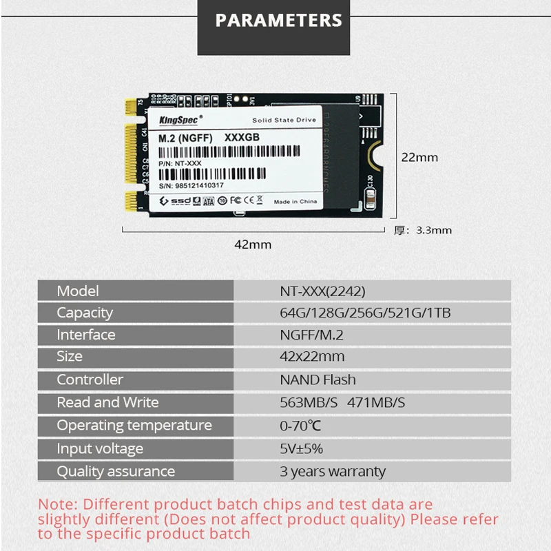 SSD M.2 64 Гб 128 ГБ 256 512 ТБ жесткий диск M2 2242 SATA ssd внутренний для Jumper ezbook|Внутренние