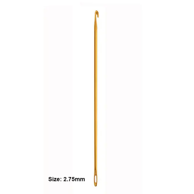 1pcs 2.75mm 2,75 мм 4,0 мм 6,0 мм Афган крючок для вязания крючком Tunisian алюминиевые спицы сделай сам инструмент с глазом швейные иглы Искусство ремесло - Цвет: 1pcs 2.75mm