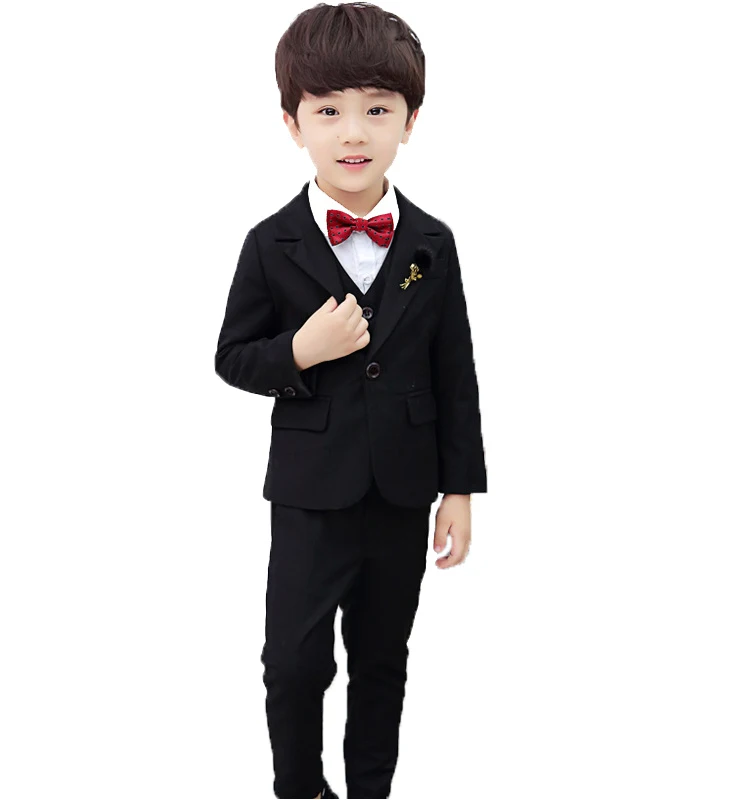 3 шт. блейзер и брюки для мальчиков цветочный смокинг | Детская одежда обувь