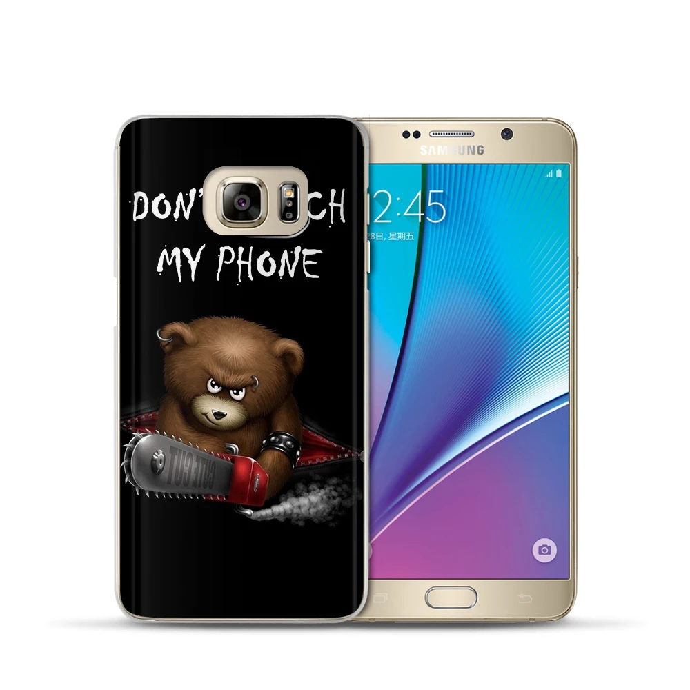Забавный силиконовый чехол Don't touch my Phone для Samsung A8 Plus 2018 A3 A5 A7 2015 2016 2017|Бамперы| |