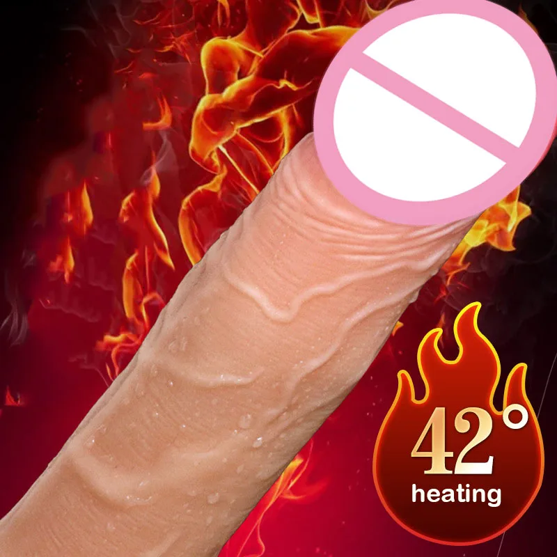 Soft Dildo Heating Telescopic Vibrator Remote Control Cock With Suction Cup Realistic Penis Sex Toys For Women | Красота и здоровье