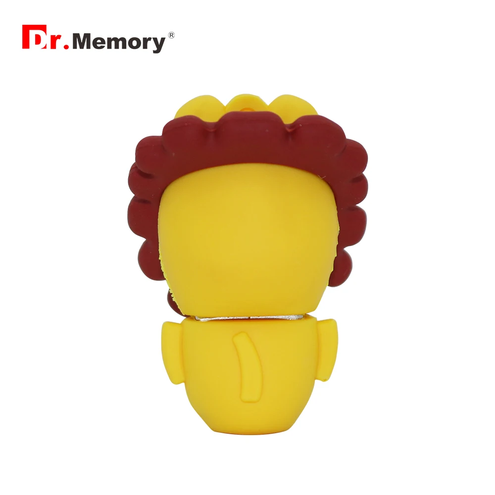 Флеш-накопитель Dr. memory с желтым изображением Льва, Usb флеш-накопитель, 128 ГБ, 64 ГБ, 32 ГБ, 16 ГБ, 8 ГБ, 4 Гб