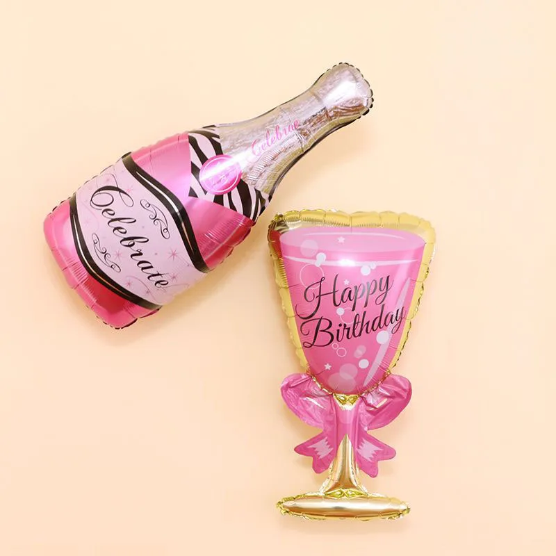 Воздушные шары из фольги в виде бутылки для шампанского 2 шт. | Дом и сад
