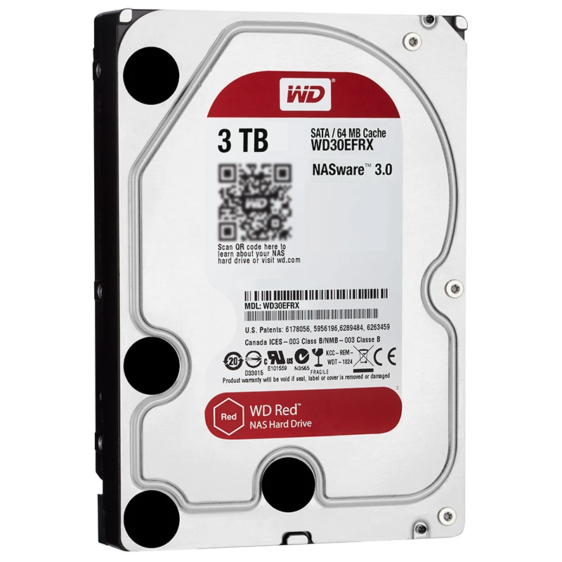 Сетевой накопитель WD30EFRX 3 5 дюймовый NAS жесткий диск красный ТБ 5400 об/мин 64 Мб кэш