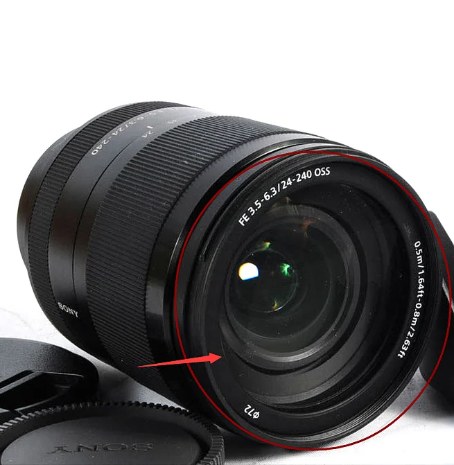Новое переднее кольцо для макияжа объектива sony SEL FE 24-240 мм 24-240 мм F3.5-6.3 OSS запасная часть камеры