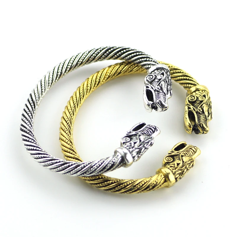 Free Ship Norse viking Bracelet Antique silver and Bronze Jewelry Viking Bangle Men Women Punk Cool Religion | Украшения и