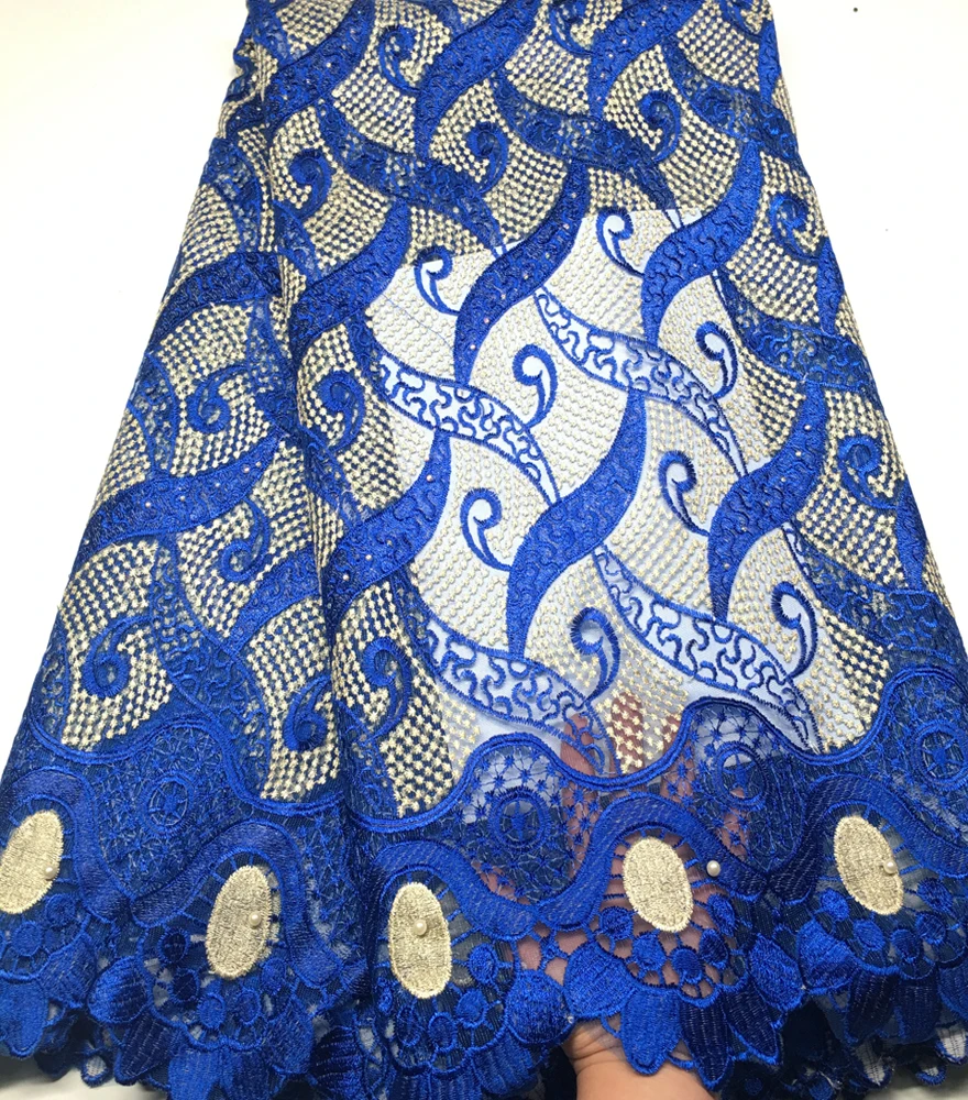 2019 африканская кружевная Высококачественная французская ткань с камнем Золотая