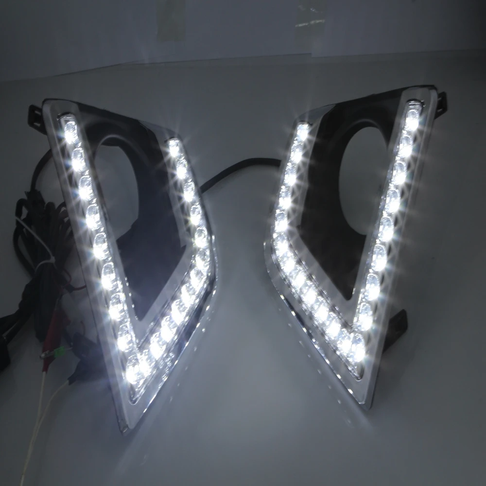 

New! for toyota corolla 2014-17 led drl daytime running light super bright top quality easy installation with projector lens