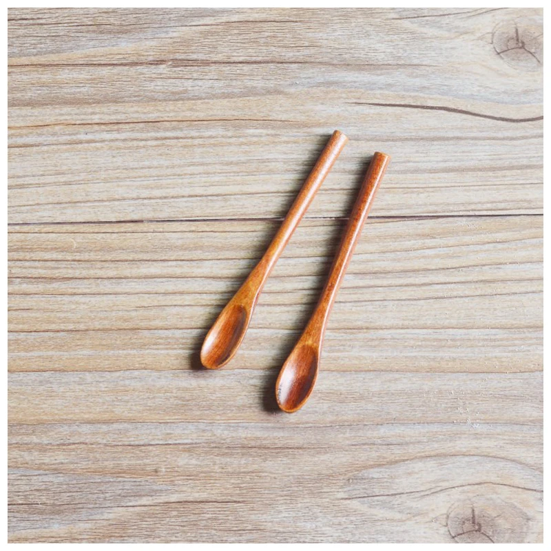 Деревянная ложка для специй 9*1 2 см мини супер миниатюрные маленькие деревянные