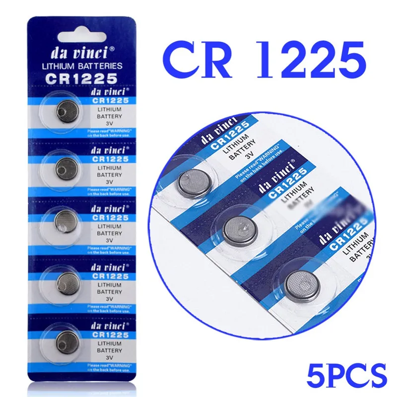 5шт./упак. CR1225 Батарея cr 1225 3V литиевая батарея LM1225 BR1225 KCR1225 для 3D очков часов