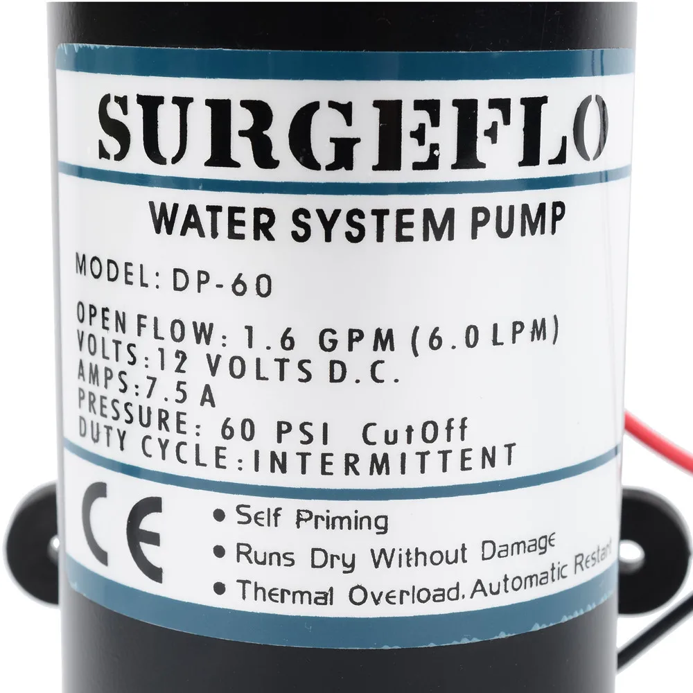 Горячая DP-60 DC 12 В 60PSI водяной насос высокий мембранный насос давления лифт 9,5 м погружные насосы