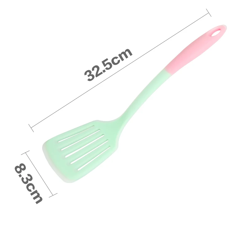 

Life83 Silica Gel Specific To Non-stick Pan Silicone Turner Multicolor Multi-function Spatula High-temperature Cooking Turner