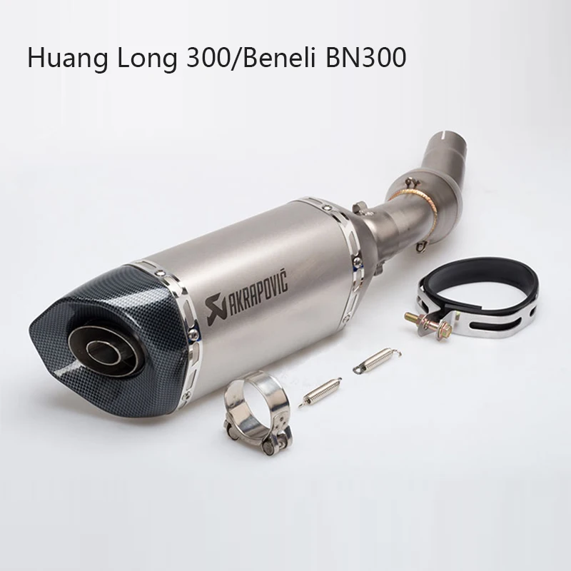 Type A BN300 Лазерная маркировка Универсальный Akrapovic Мотоцикл выхлопная труба глушитель Escape для Beneli BN300 TNT300 BN600 TNT600 BN 300 TNT BJ600 - Цвет: Type A BN300
