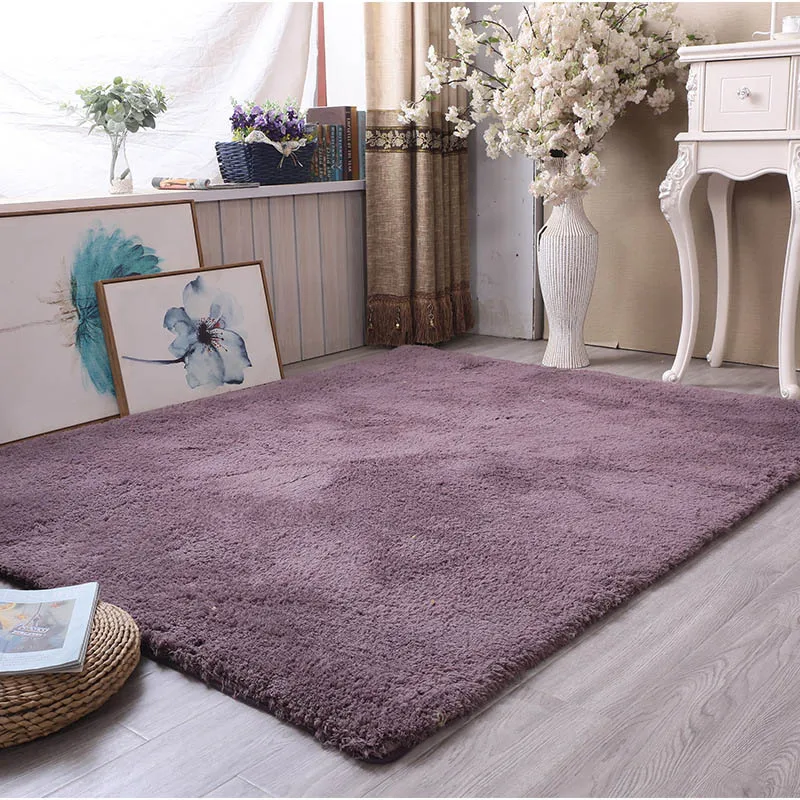 YR1 Washable Children Crawling Pad Home Living Room Bedroom Decorative Carpet Simple Solid Color Mat Baby Play Mat Children's Rug - Цвет: YR1