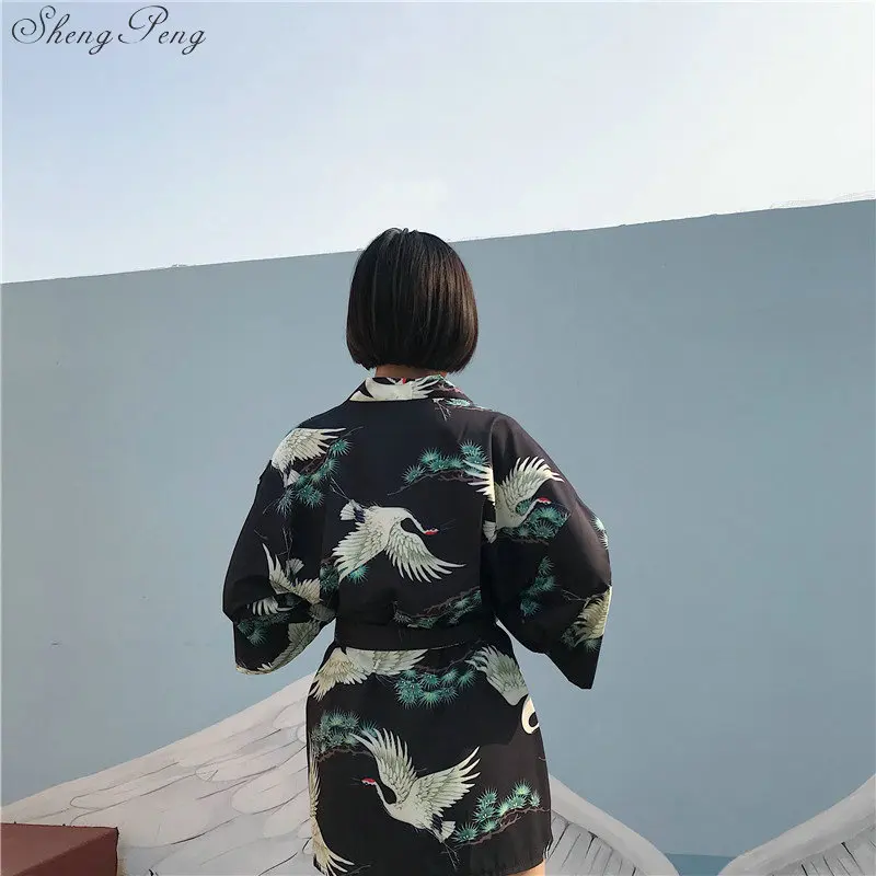 Японские кимоно рубашка кардиган пляжная мода традиционные японские yukata женские