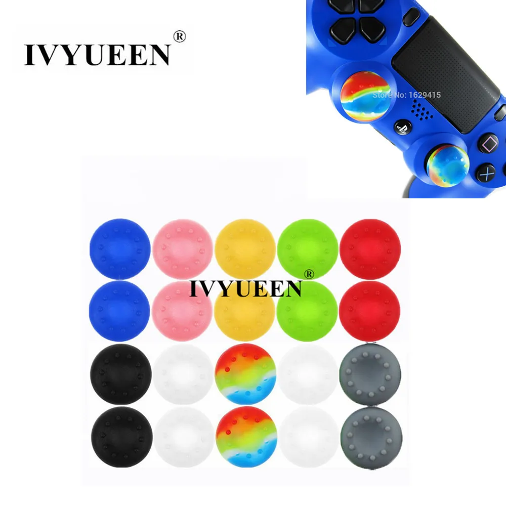 Колпачки для аналоговых джойстиков IVYUEEN PlayStation 4 PS4 Pro Slim PS3 чехол джойстика XBox One 360 2