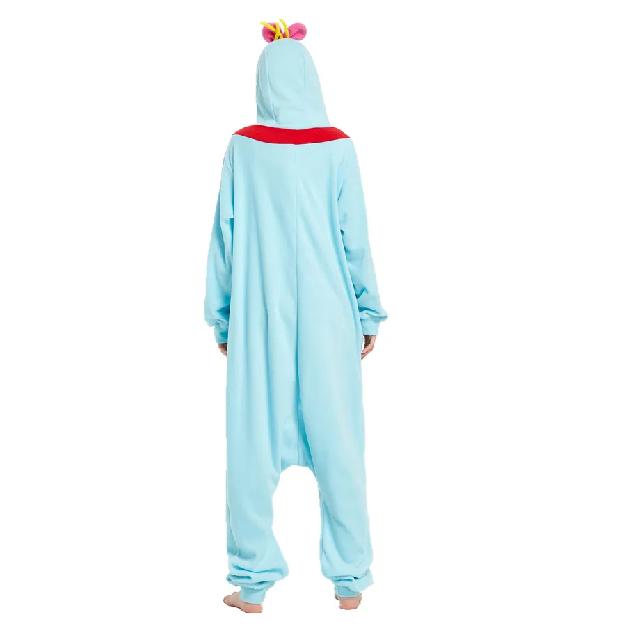 Взрослые флис Scrump животное кигуруми женские мужские пижамы Косплей Костюм для