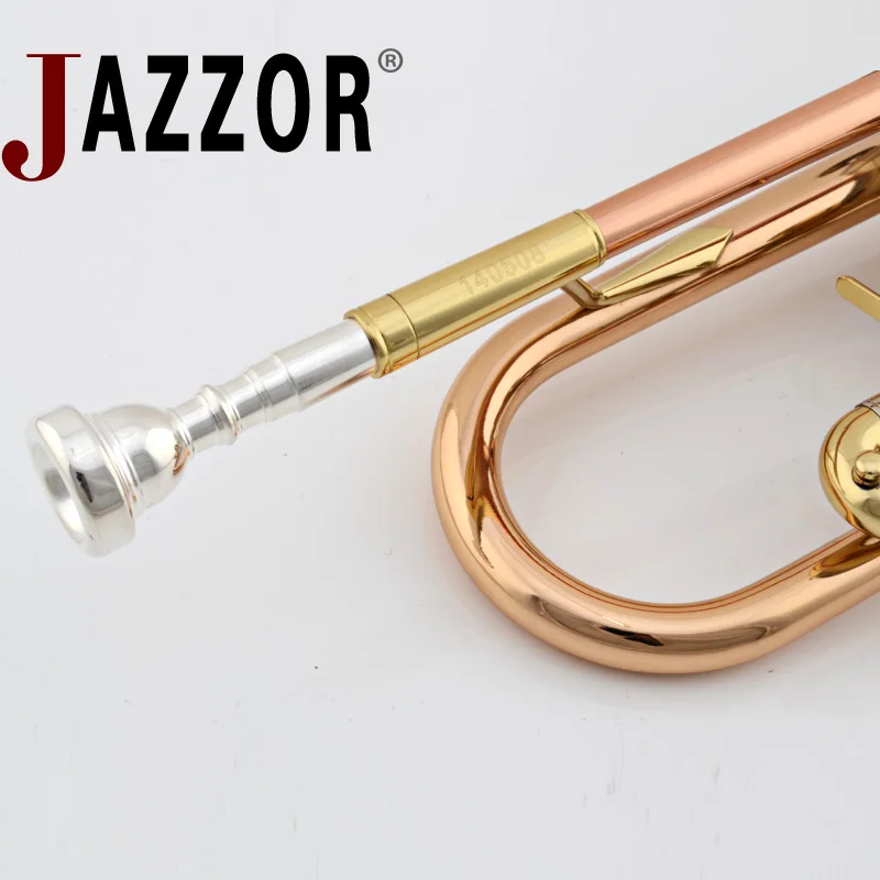 JAZZOR JBTR-430 Профессиональный B плоский Труба фосфорно-медный труба мундштук жесткий