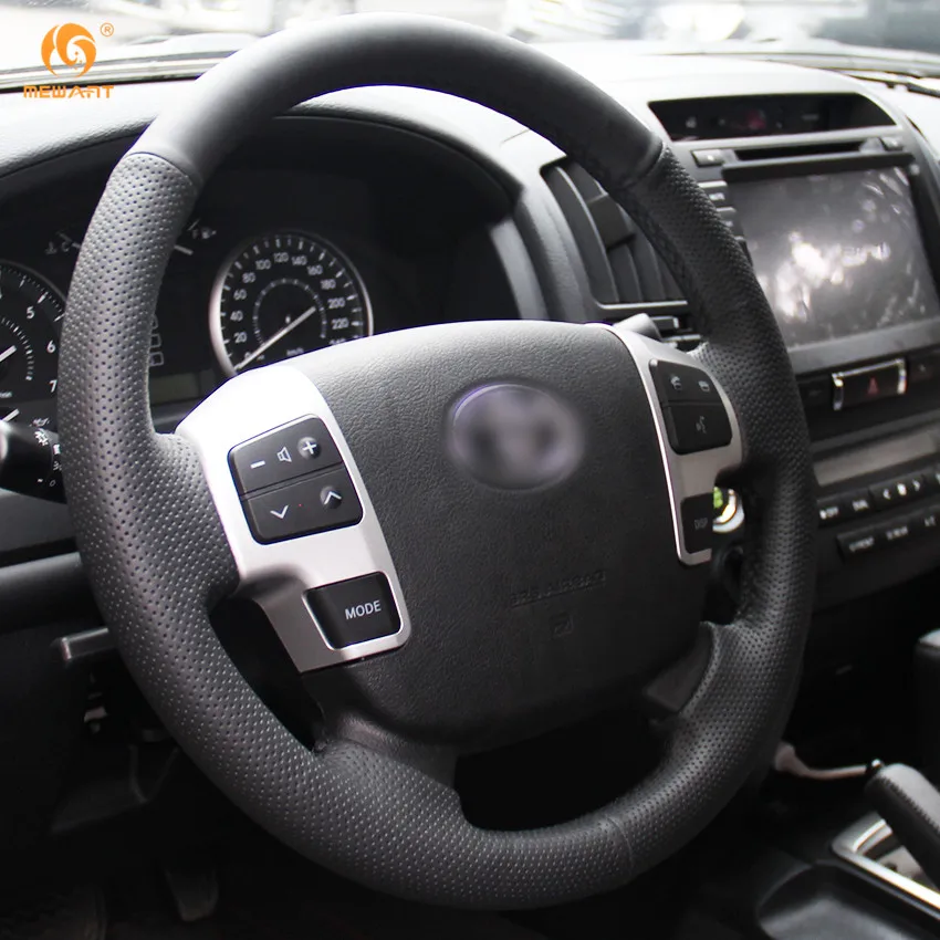 MEWANT для Toyota Land Cruiser 2008 2015 Tundra 2007 2013 Sequoia черная крышка рулевого колеса из