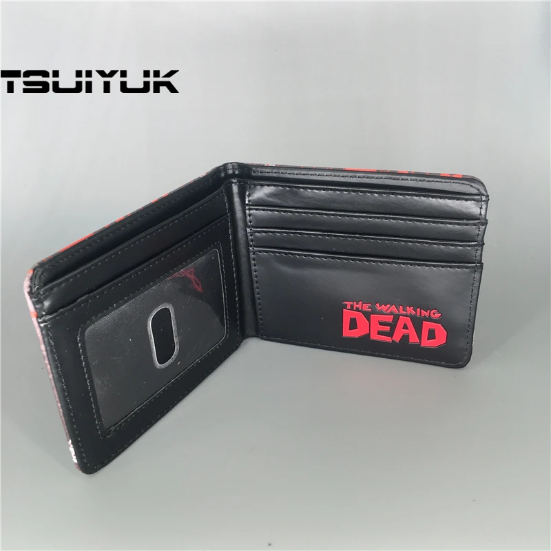Новый модный мужской кошелек Walking Dead кожаные кошельки Оптовая Продажа короткий