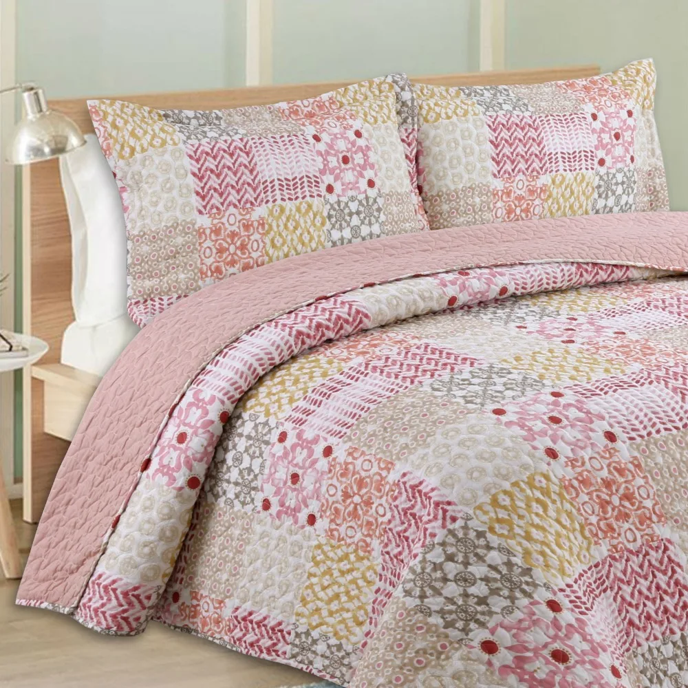 Summer Cotton Patchwork Quilt 1 piece Twin Size Student Quilts Sofa Blanket Bed Cover Sheet Kids Bedding Coverlets