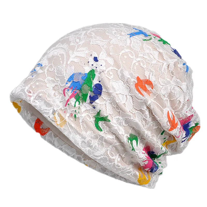 Вышитая кружевная тонкая летняя шляпа для девочек Женская месячная шапочка