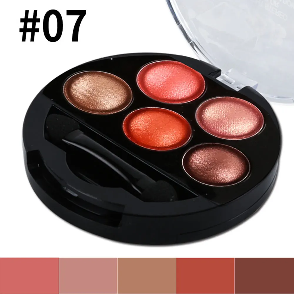 Dihealth, новинка, 5 цветов, тени для век, водонепроницаемые, тени для век, макияж, тени, металлик, мерцающие тени для век, палитра - Цвет: No 7