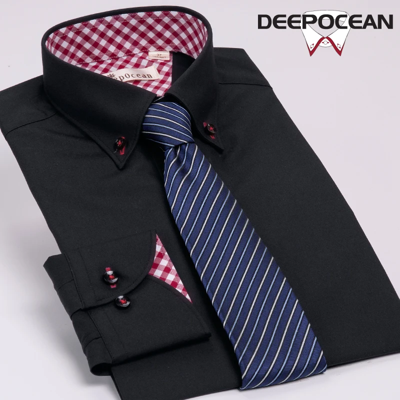 

Top for Men Pure Color Formal Camisa De Hombre Full Size Long Sleeve Men Shirts Smart Casual Men Business Shirt DDX25515L