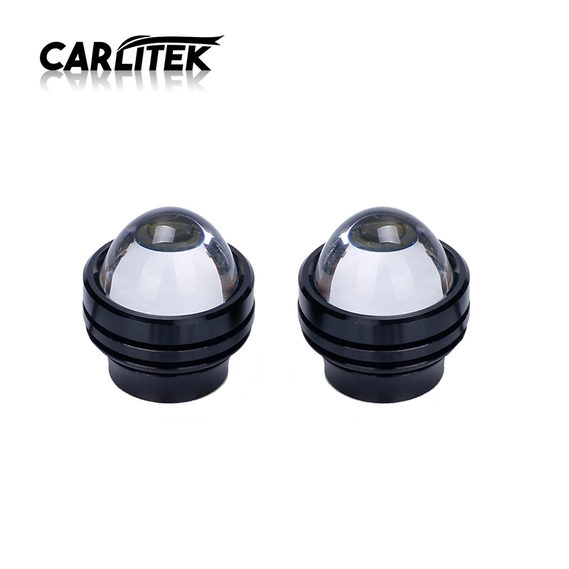 CARLitek Car Led Light Projector Lens Fog Lamp Daytime Running Lights DRL Auto External Fish Eagle Eye 12V White 37MM | Автомобили и
