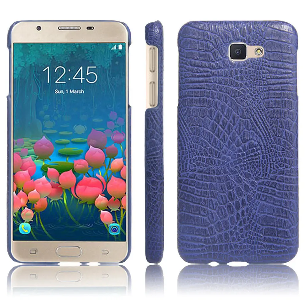 Защитный чехол из крокодиловой кожи для Samsung Galaxy J5 Prime G570F Жесткий Чехол ПК