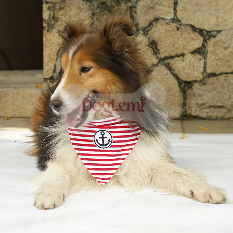 Полосатая маленькая большая собака кошка ошейник шарф костюм собачий нагрудник
